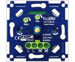 EcoDim Ecodim - LED dimmer 0-500W Watt fase afsnijding ECO-DIM.03