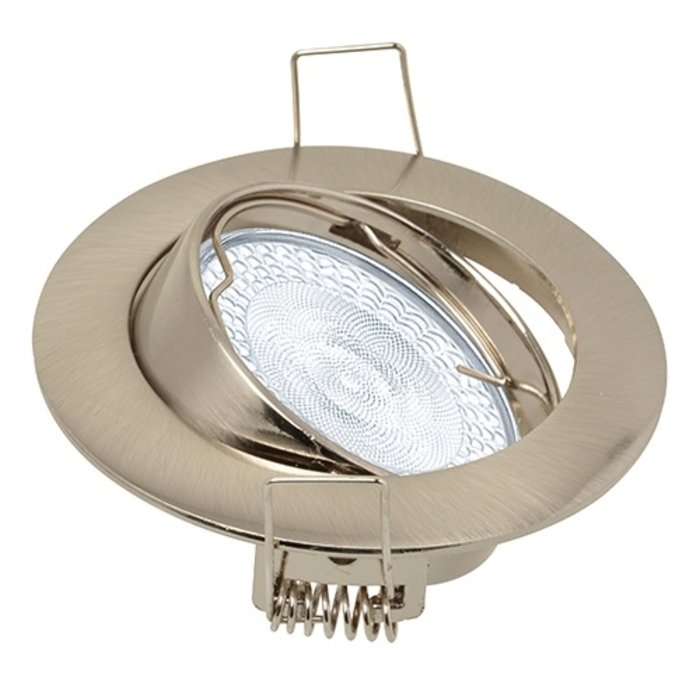 Nova Inbouwspot kantelbaar Ø50mm lamp aluminium geborsteld