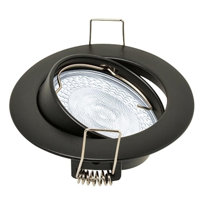 Nova Inbouwspot kantelbaar Ø50mm lamp zwart