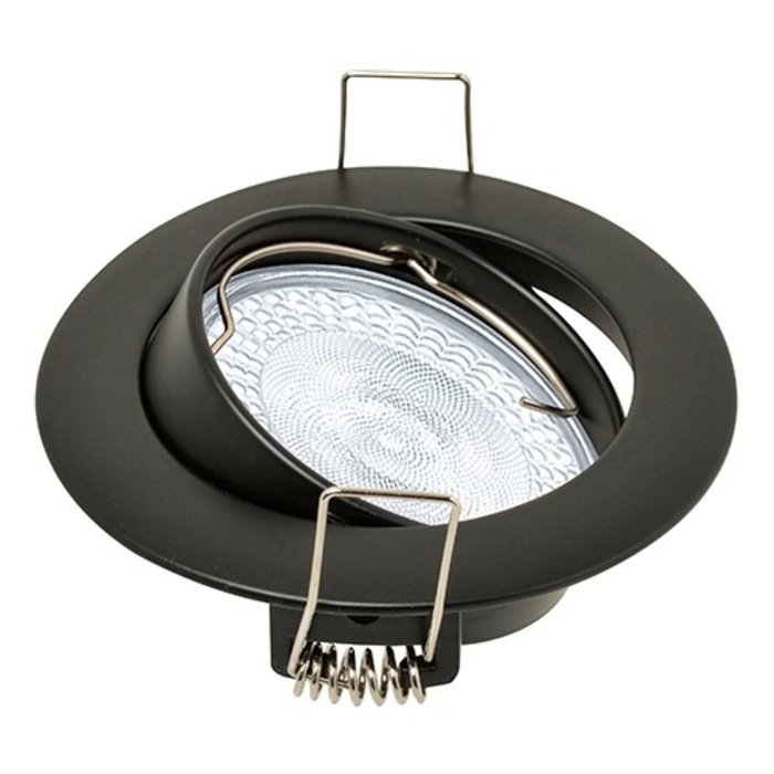 Nova Inbouwspot kantelbaar Ø50mm lamp mat zwart