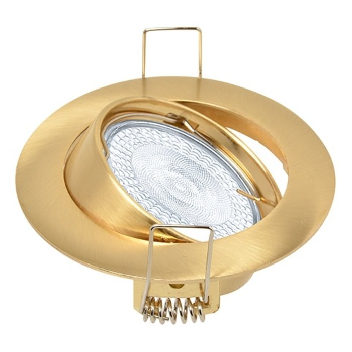 Nova Inbouwspot kantelbaar Ø50mm lamp messing