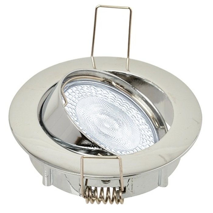 Nova Inbouwspot kantelbaar Ø50mm lamp chroom