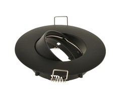 Nova Inbouwspot kantelbaar 50mm mat/zwart brede rand Ø98mm