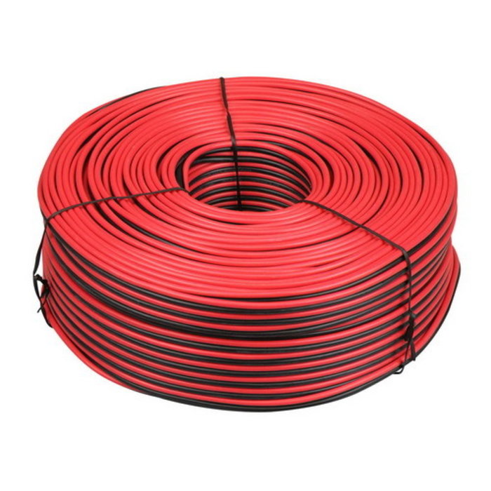 CB Luidsprekerkabel 2 x 0,75mm 100 M Rood Zwart - 16235