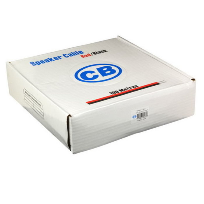CB Luidsprekerkabel 2 x 2,5mm 100 M Rood Zwart - 16238