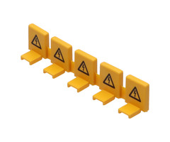 OEM 5-voudige afschermkap, kamrails, geel