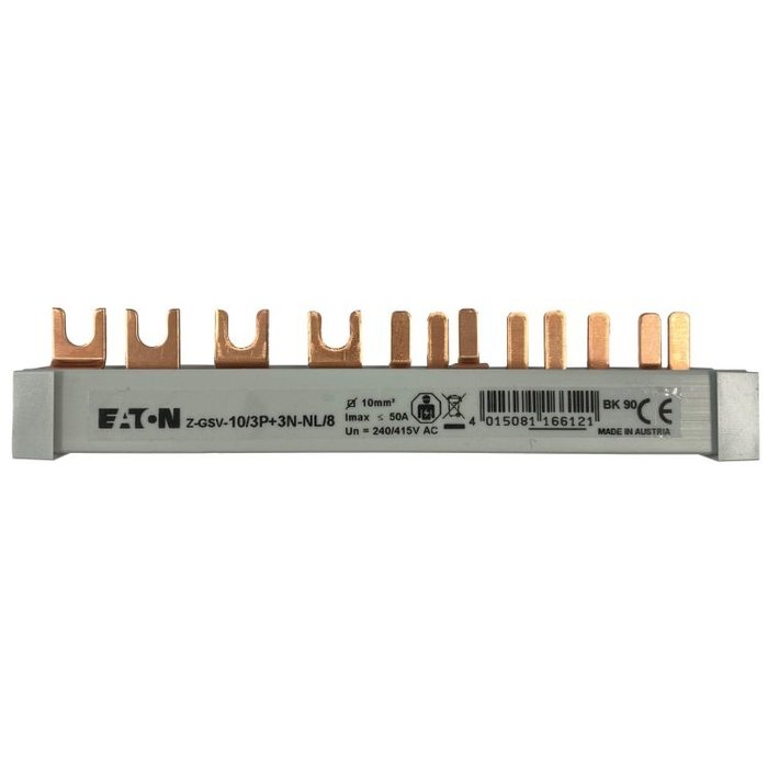 Eaton Eaton aansluitkam 3-fase, aardlek 4-P naar 4 groepen max - 116858