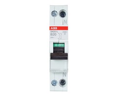 ABB ABB Installatieautomaat B20 1P+N SN201L B20 - 2CSS245101R0205