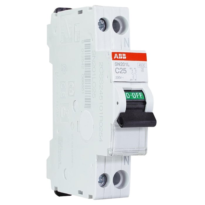 ABB ABB Installatieautomaat C25 1P+N SN201L C25 - 2CSS245101R0254