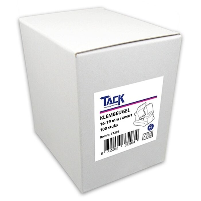 Tack Klembeugel 16-19 zwart 100st in doos