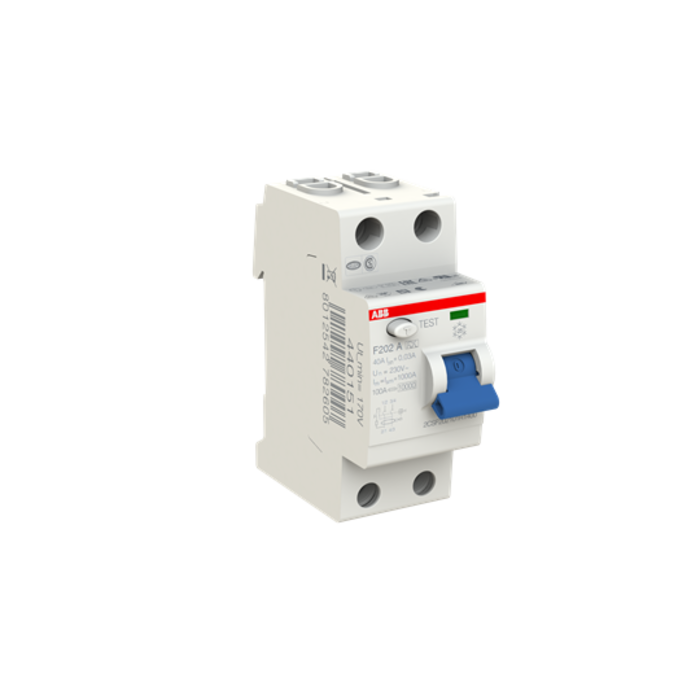 ABB ABB aardlekschakelaar mistral-lijn 2-Polig 40A 30mA F202 A-40/0,03 - 2CSF202101R1400