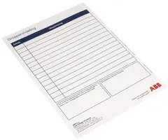 ABB ABB Groepenkaart / groepenverklaring - 1SPF006938F0003