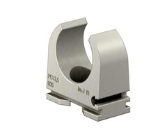 Klemzadel licht grijs 19mm 100 stuks