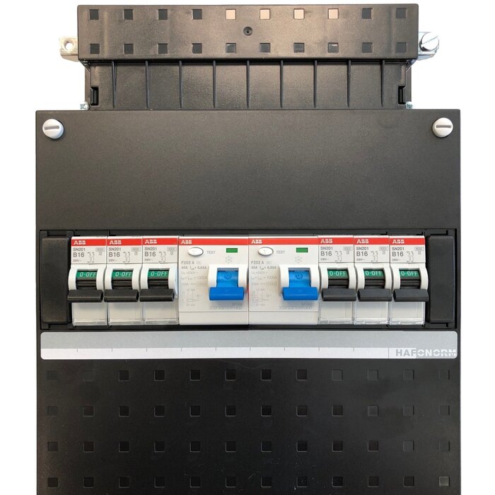 ABB Uitbreidingsgroepenkast 1-fase 6 groepen 220x220mm