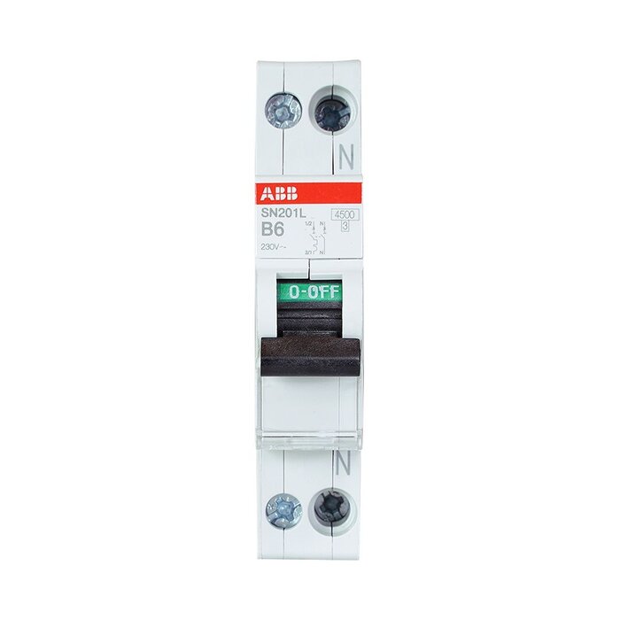 ABB ABB Installatieautomaat B6 1P+N SN201L B6 - 2CSS245101R0065