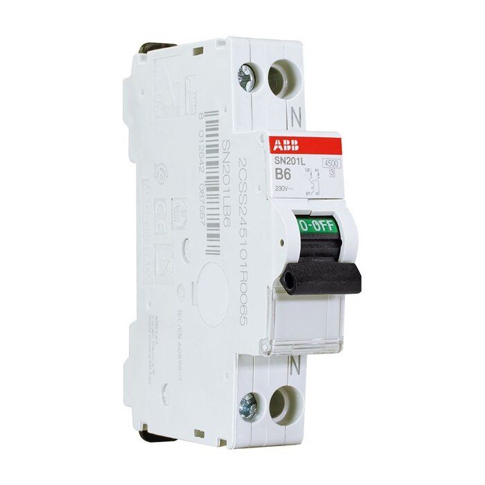 ABB ABB Installatieautomaat B6 1P+N SN201L B6 - 2CSS245101R0065