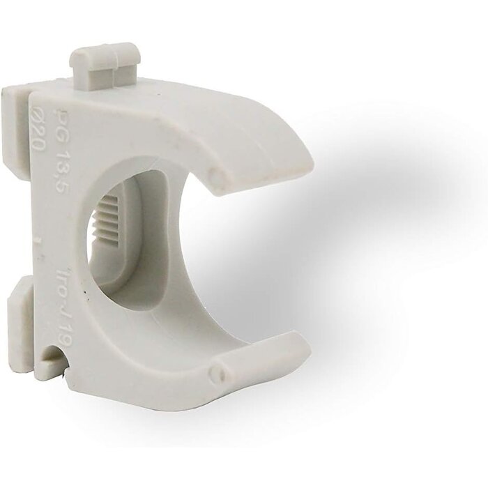 Klemzadel licht grijs 16mm 100 stuks