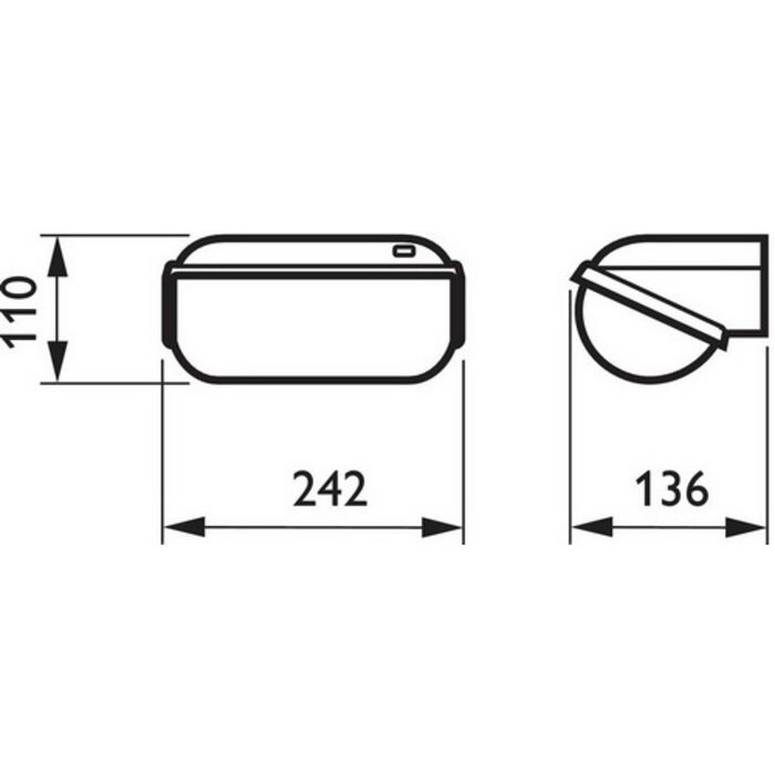 Philips Philips Coreline BWC110 armatuur led 3000K 9W 700LM 242MM ip54 met lichtsensor bwc110l983iibp - 85190599