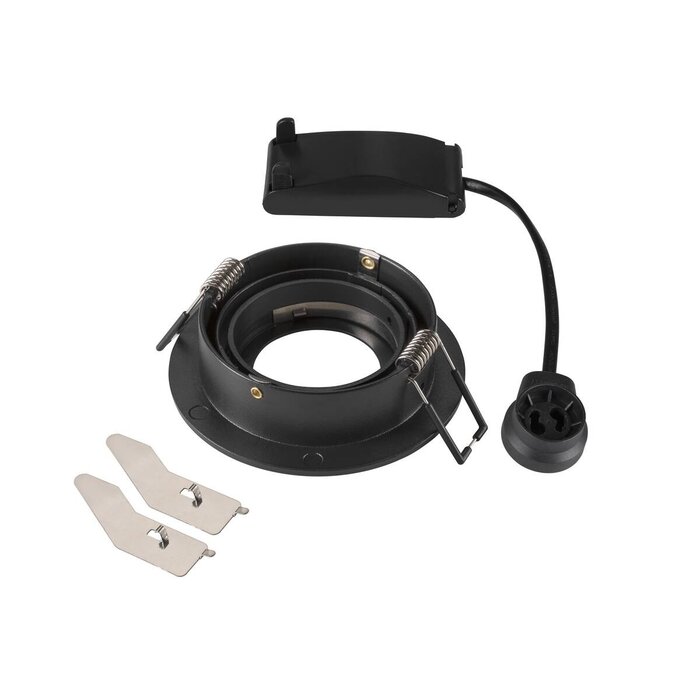 SLV SLV inbouwspot rond kantelbaar zwart Ø93mm (1007375)