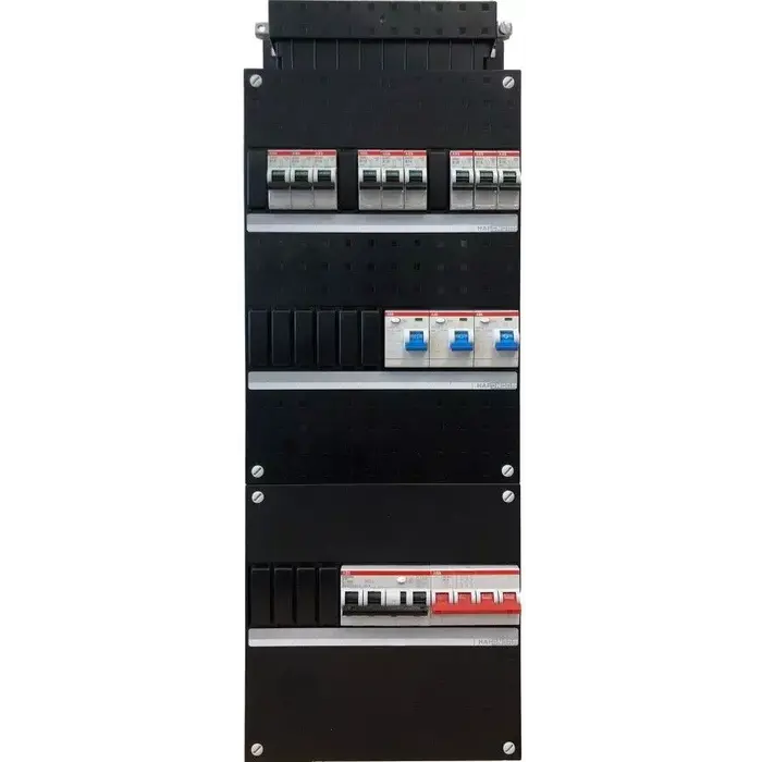 ABB ABB groepenkast 9 groepen 3-fase 220x550 + Aardlekautomaat 3P+N