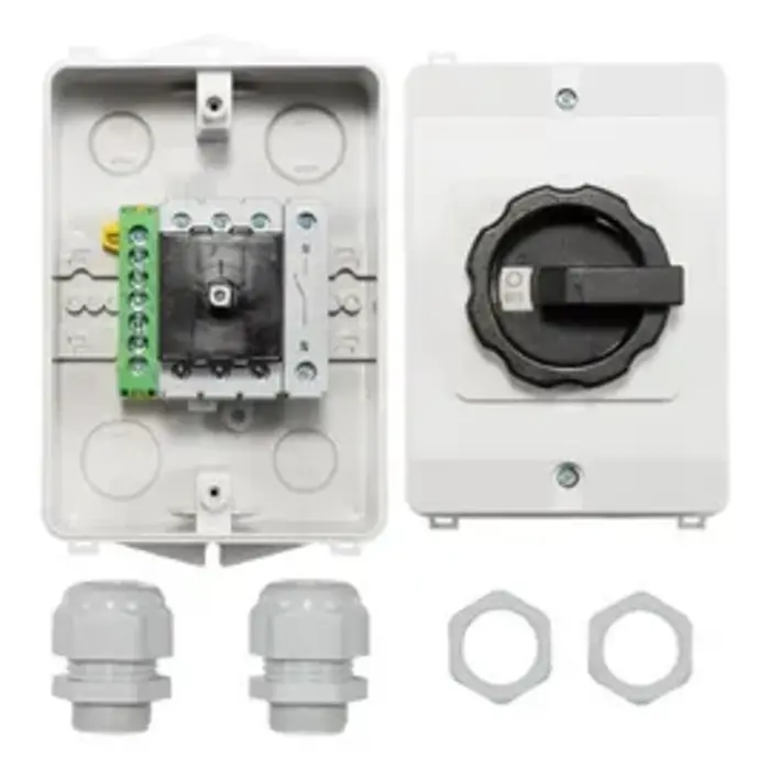 ASN Sontheimer ASN Sontheimer Werkschakelaar PV/AC 25A 4P opbouw 7xPE IP65 - AE-A551020