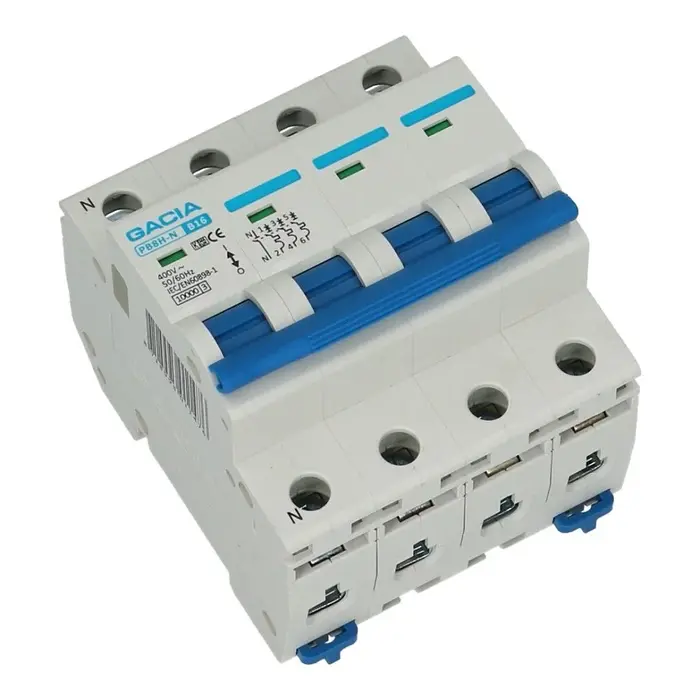 Gacia Gacia Installatieautomaat 3 polig + nul C63A 10kA - PB8H-3NC63