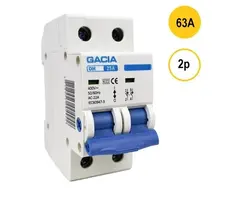 Gacia Gacia Hoofdschakelaar 63A 2P - DH-263
