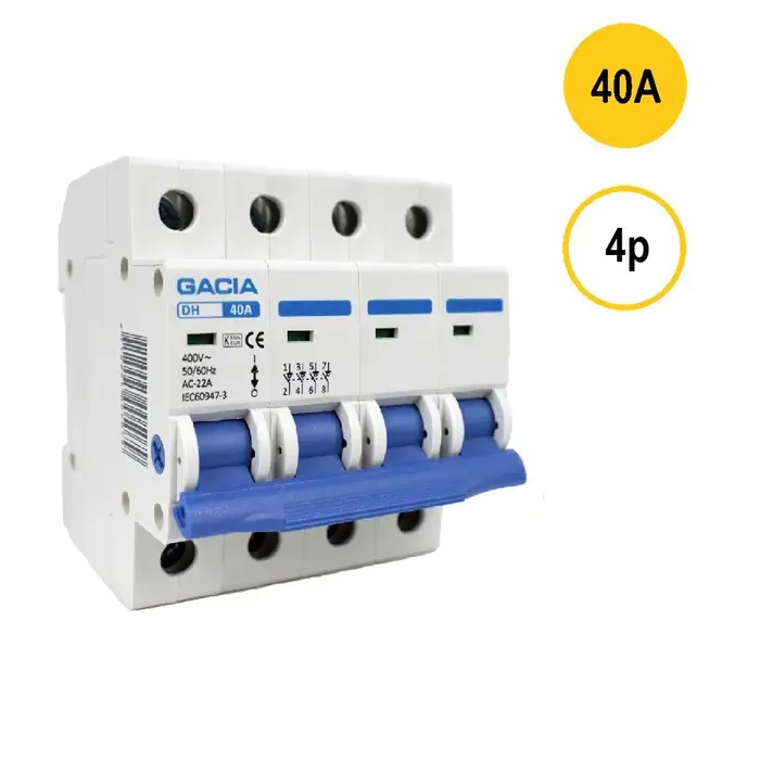 Gacia Gacia Hoofdschakelaar 40A 4P - DH-440