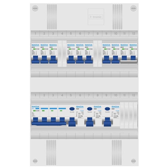 Gacia Gacia groepenkast 3 fase 8 groepen + fornuisgroep