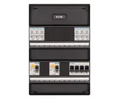 Eaton Eaton groepenkast 3-fase, 6 groepen, 2 aardlekschakelaars, 1 hoofdschakelaar - I-62V3400-HS-64