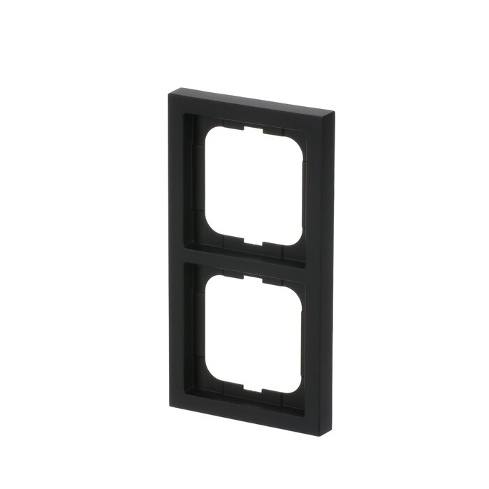 Busch-Jaeger Busch-Jaeger Future Linear 2-voudig afdekraam MAT Zwart 1722-885K