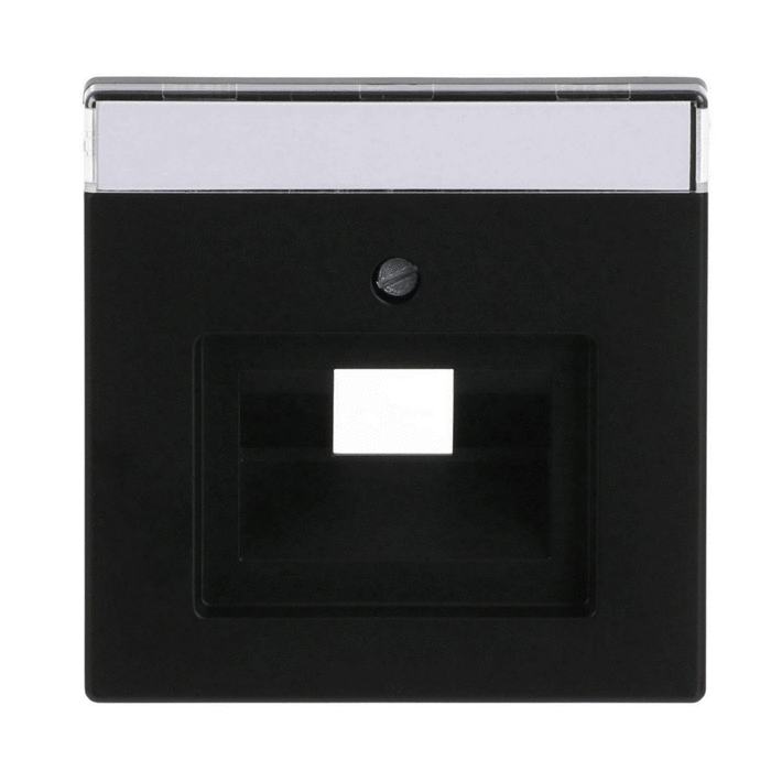 Busch-Jaeger Busch-Jaeger Future Linear afdekplaat 1xRJ45/ RJ11 MAT Zwart 1803-885