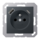 Jung A range wandcontactdoos met randaarde, 1 USB type A en 1 USB type C antraciet -  A1520F-15CAANM
