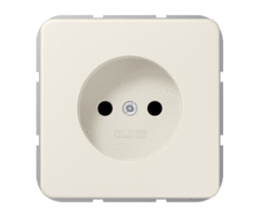 Jung Jung CD500 wandcontactdoos zonder randaarde crèmewit - 511NUZV