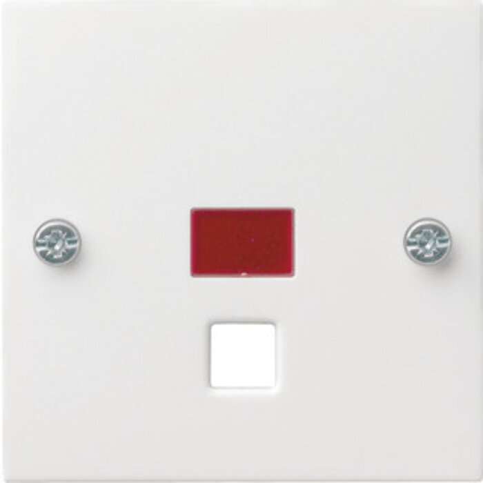 Gira Gira Centraalplaat & controlevenster trekschakelaar 063803 Alpinwit glanzend