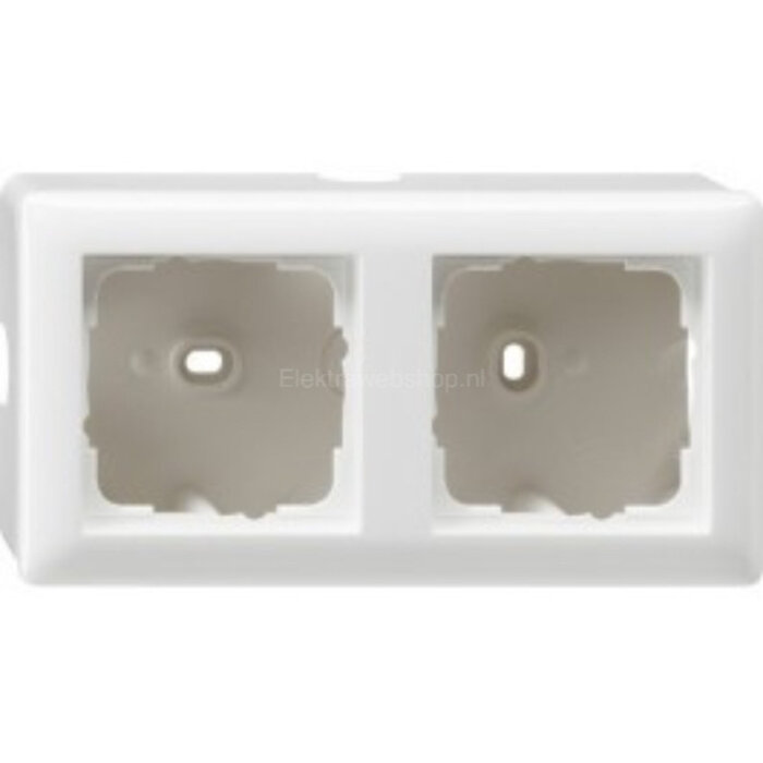 Gira Gira Opbouwrand 2V Zuiver wit (hagelwit) 106203