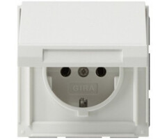 Gira Gira TX44 waterdicht 1V wandcontactdoos met randaarde klapdeksel Zuiver wit (hagelwit) 045466