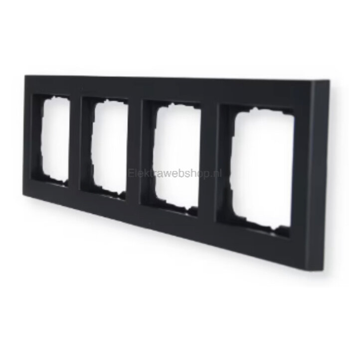 Gira Gira E2 Afdekraam 4 voudig antraciet 021423