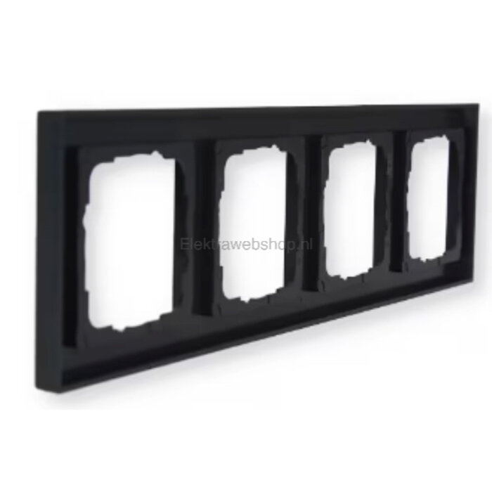 Gira Gira E2 Afdekraam 4 voudig antraciet 021423