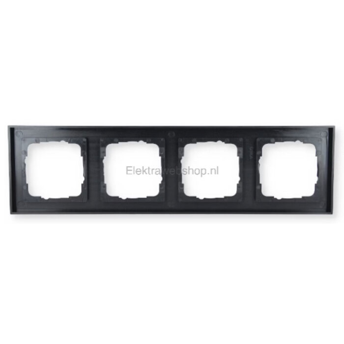 Gira Gira E2 Afdekraam 4 voudig antraciet 021423