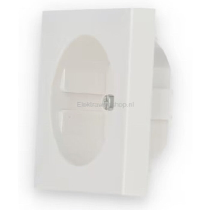 Gira Gira Inzetplaat Wandcontactdoos zuiver wit (hagelwit) 092003