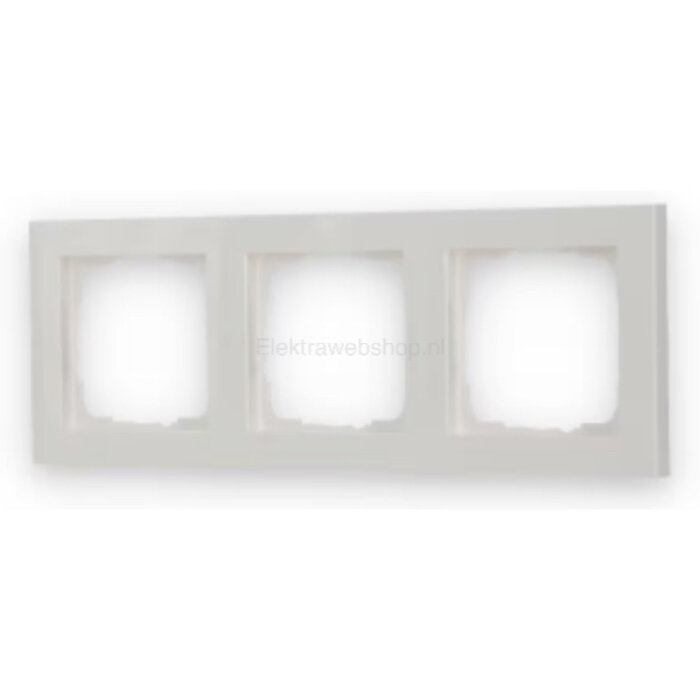 Gira Gira E2 Afdekraam 3 voudig zuiver wit (hagelwit) 021329