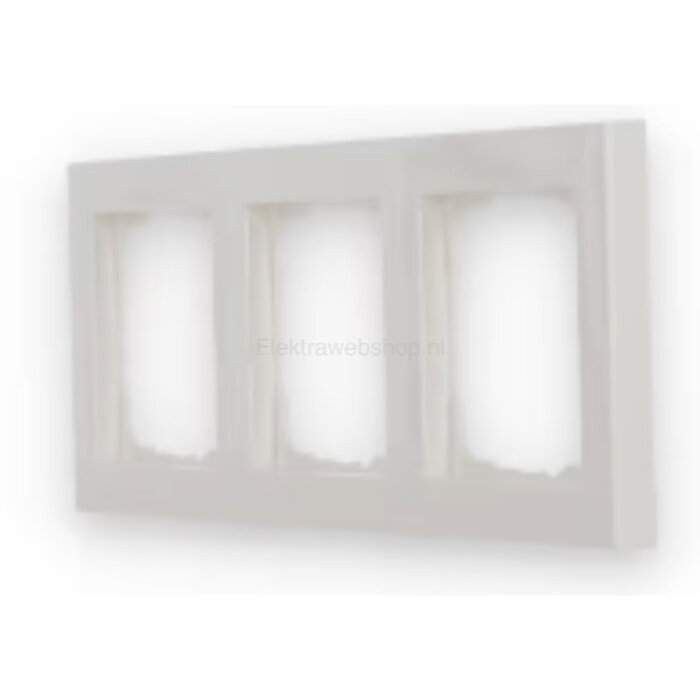 Gira Gira E2 Afdekraam 3 voudig zuiver wit (hagelwit) 021329