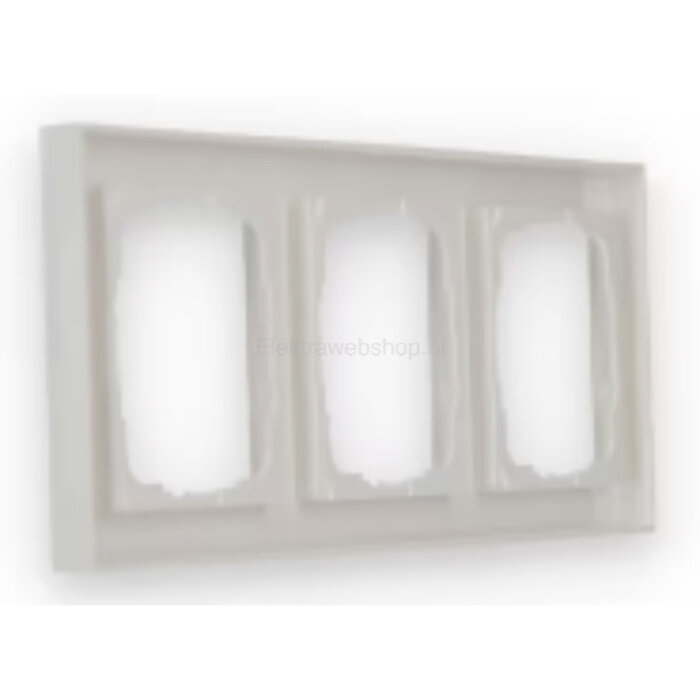 Gira Gira E2 Afdekraam 3 voudig zuiver wit (hagelwit) 021329