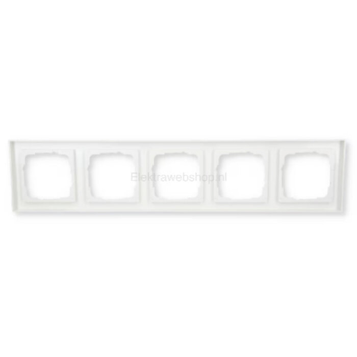 Gira Gira E2 Afdekraam 5 voudig zuiver wit (hagelwit) 021529