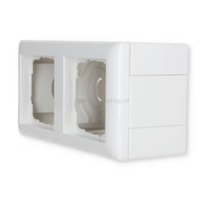 Gira Gira Opbouwrand 2V Zuiver wit (hagelwit) 106203