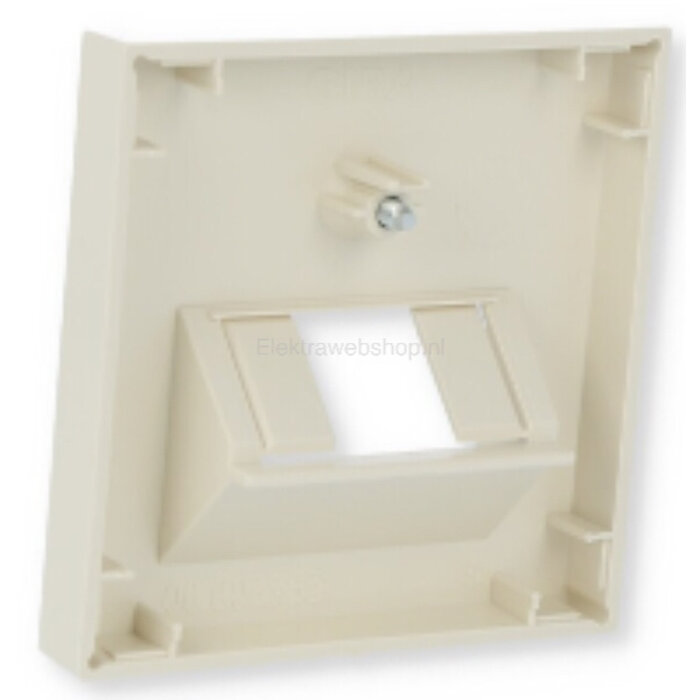 Gira Gira Afdekplaat RJ45 / RJ11 voor enkel en dubbel element Wit (creme) 027001