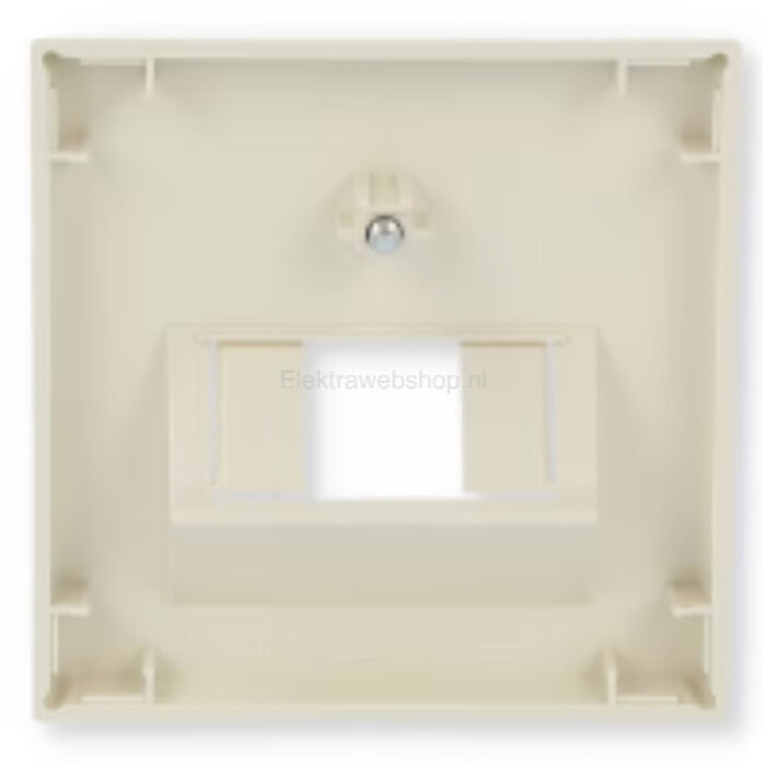 Gira Gira Afdekplaat RJ45 / RJ11 voor enkel en dubbel element Wit (creme) 027001