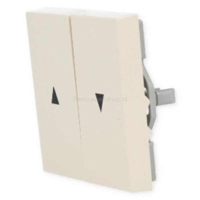 Gira Gira Bedieningswip rolluikschakelaar druk Wit (creme) 029401