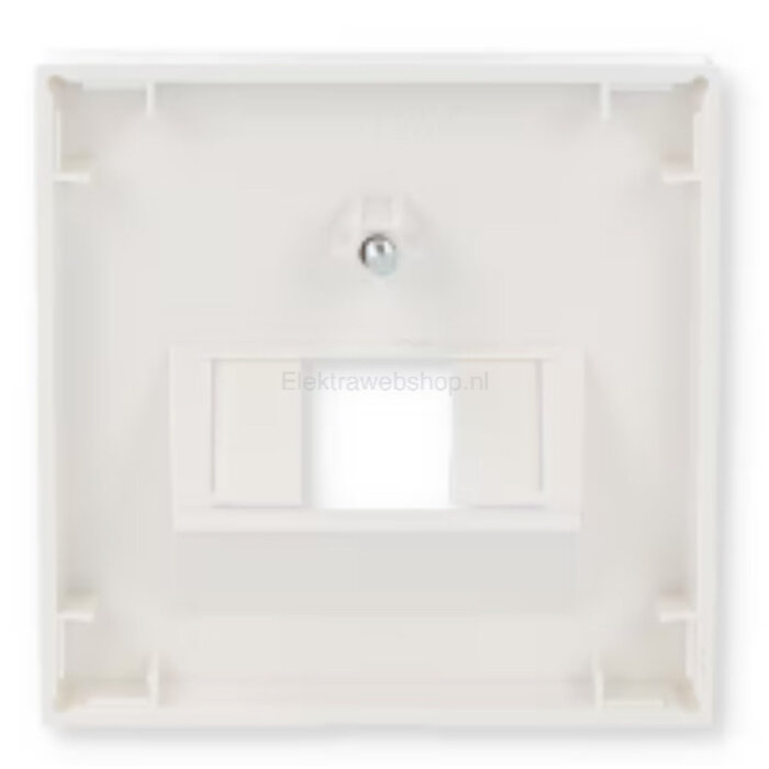 Gira Gira Afdekplaat RJ45 / RJ11 voor enkel en dubbel element Zuiver wit (hagelwit) MAT 027027
